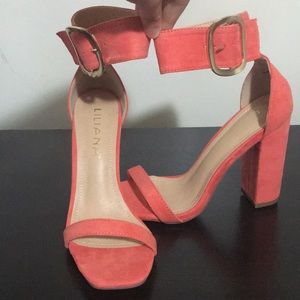 Coral heels
